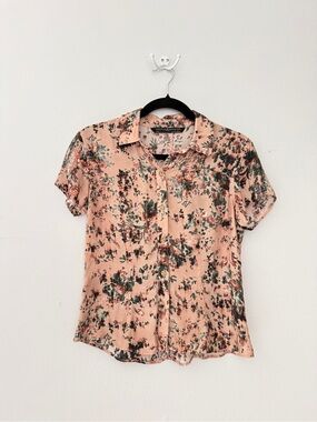 Peruvian connection Floral blouse sz L